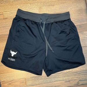 UA Men’s Project Rock Athletic Mesh Shorts